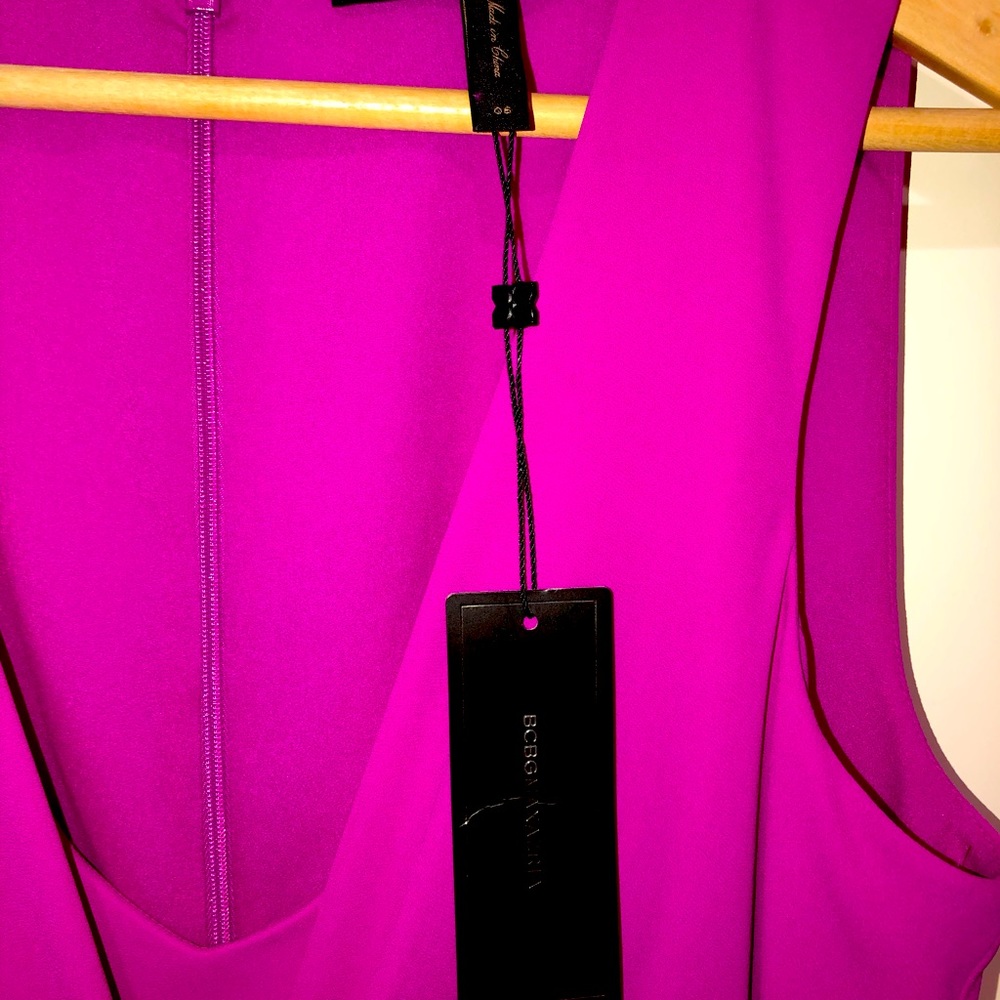 NWT BCBGMAXAZRIA Magenta Abey Dress Sz 6